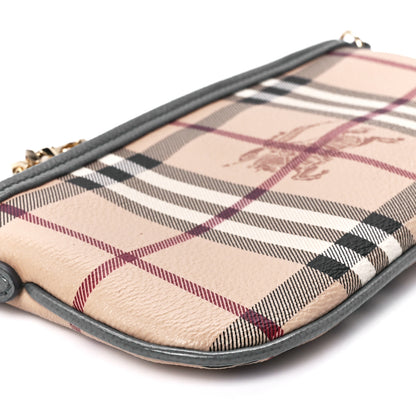 Burberry Haymarket Check Clara Pochette Grey 12 of 13