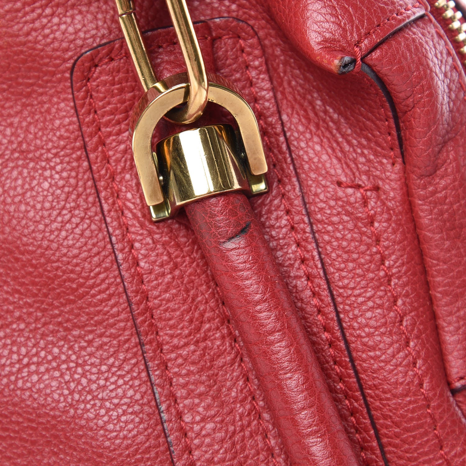 Chloe Calfskin Medium Paraty Holly Berry 15 of 21