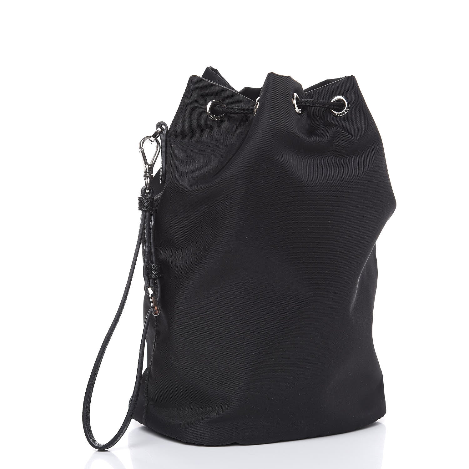 Prada Tessuto Nylon Vela Wristlet Black 3 of 9
