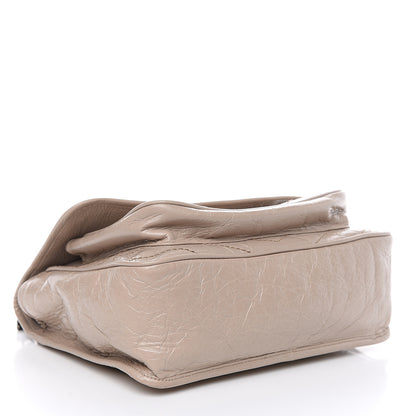 Saint Laurent Crinkled Calfskin Matelasse Monogram Medium Niki Chain Satchel Light Natural 3 of 9