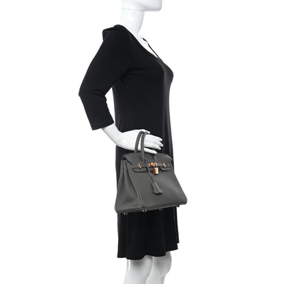 Hermes Togo Birkin 25 Etain 2 of 10