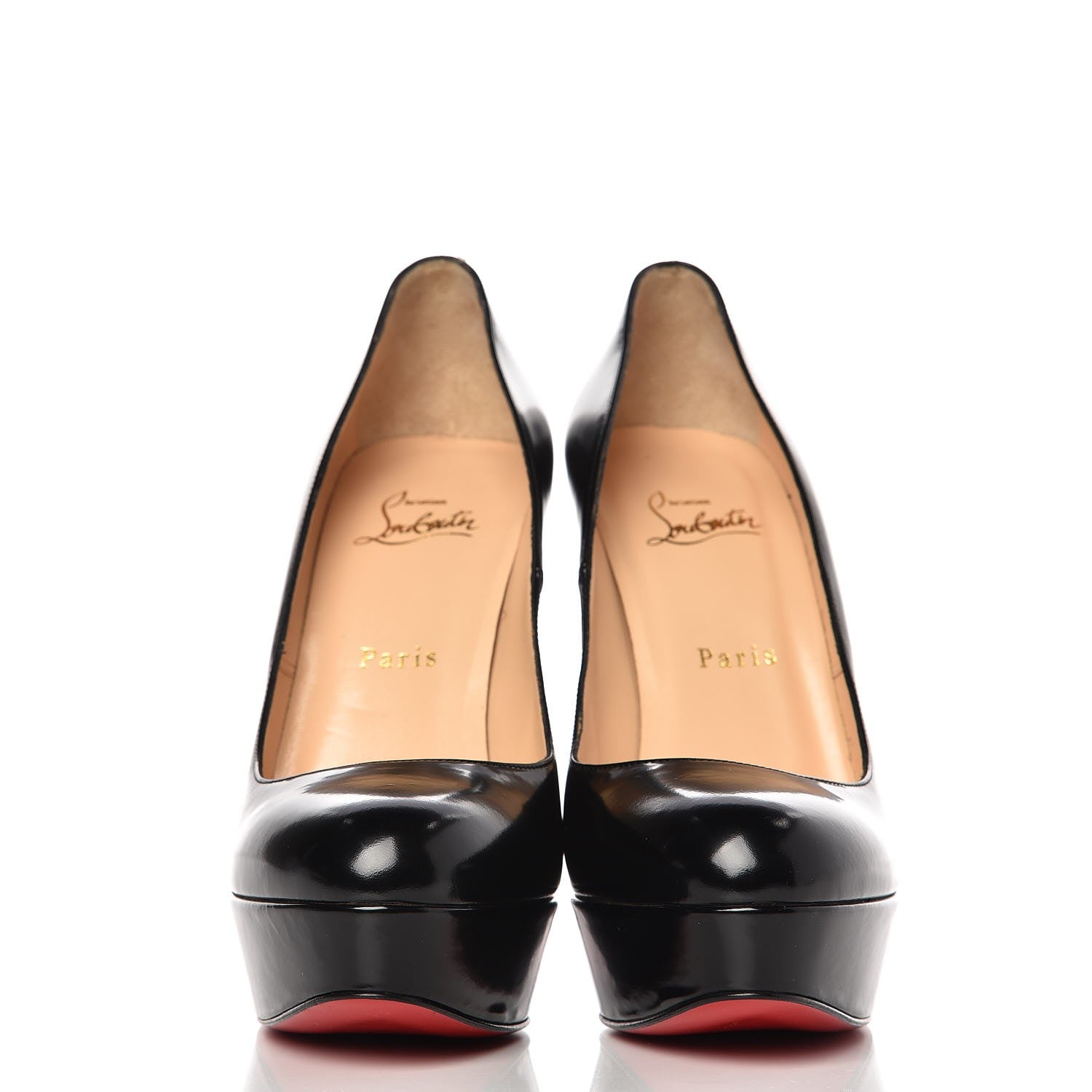 Christian Louboutin Kid Hi Elisa 100 Platform Pumps 39.5 Black 2 of 7