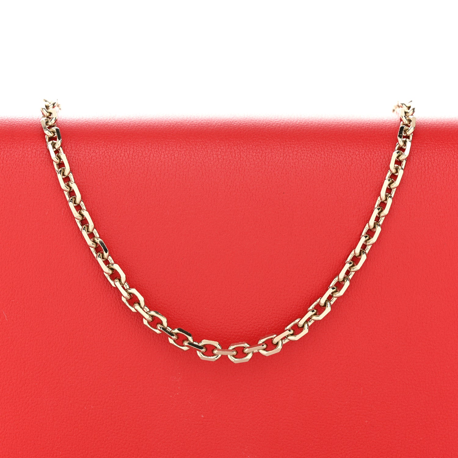 Valentino Garavani Vitello Rockstud Wallet On Chain Rouge Pur 8 of 11