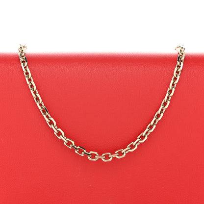Valentino Garavani Vitello Rockstud Wallet On Chain Rouge Pur 8 of 11