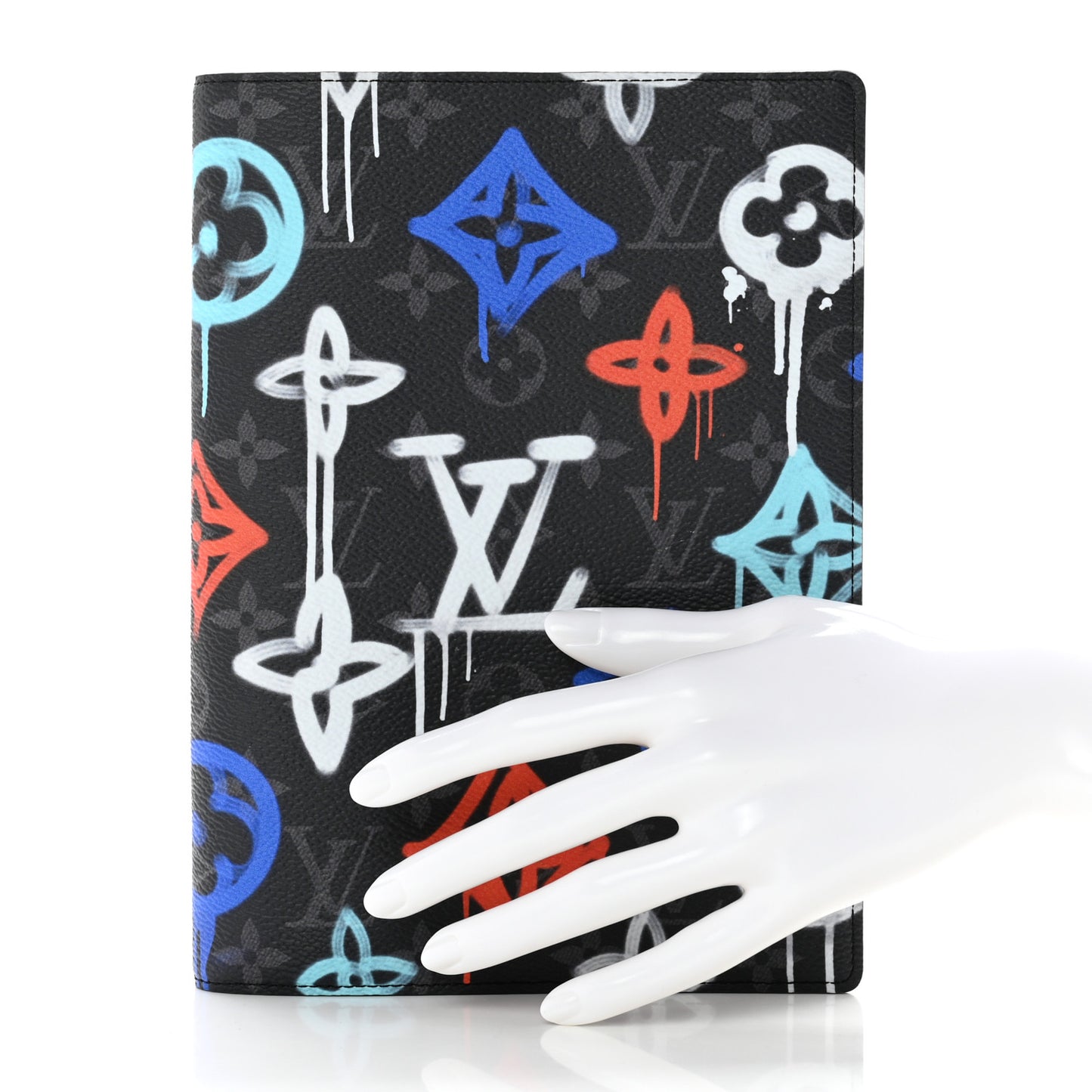 Monogram Eclipse LV Graffiti Auguste Notebook Cover Multicolor