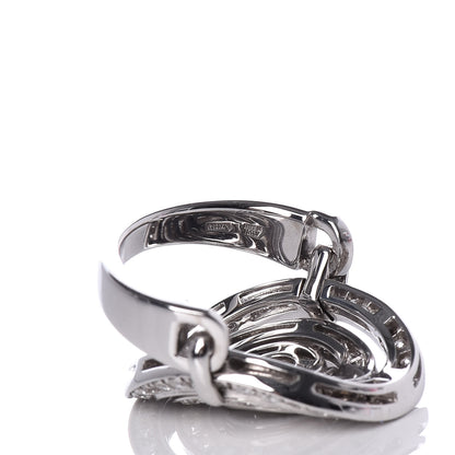 Bulgari 18K White Gold Diamond Astrale Cerchi Ring 51 5.75 6 of 6