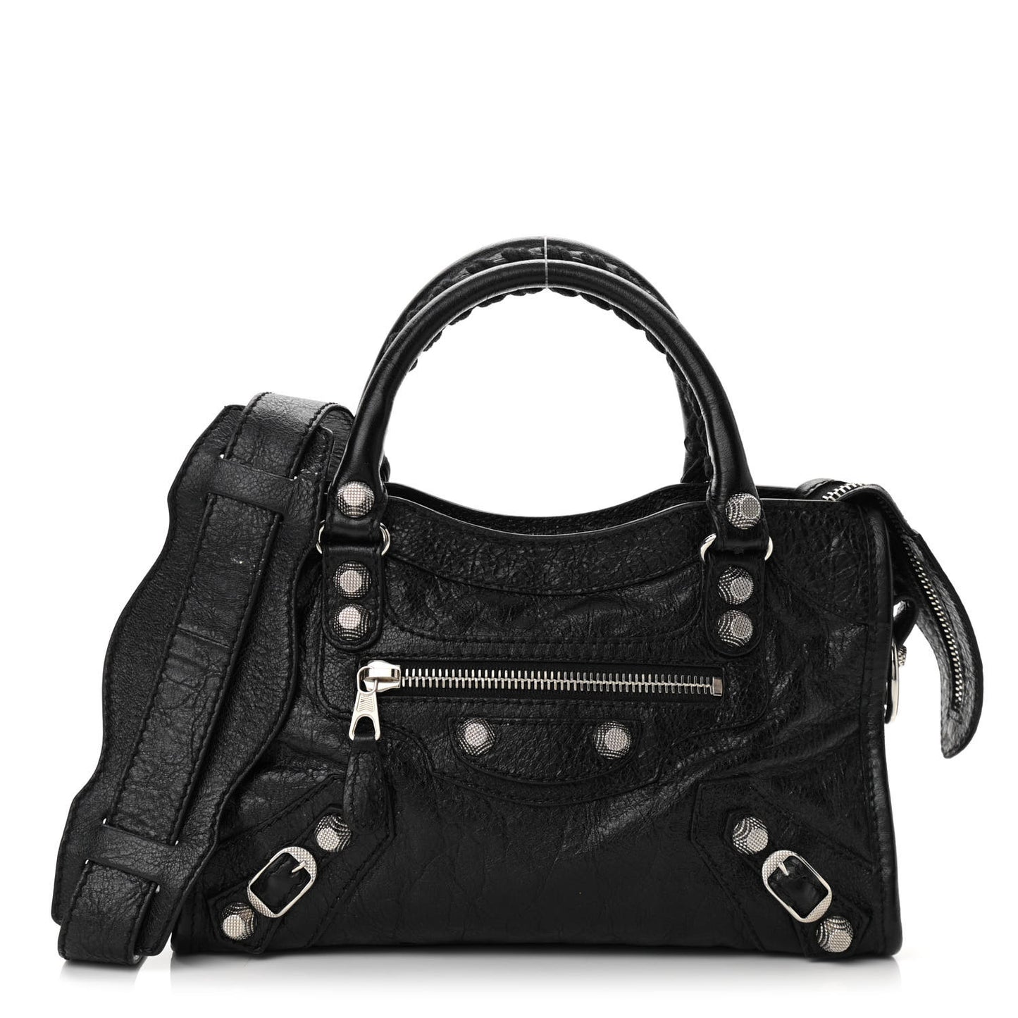 Agneau Giant 12 Silver Hardware Mini City Black