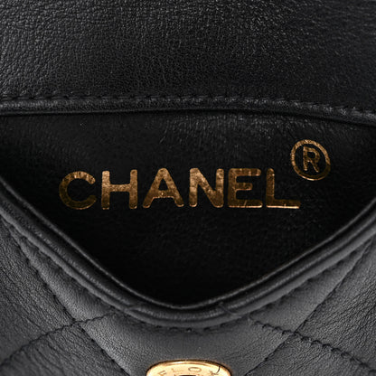 Chanel Calfskin Quilted Flap Chain Waist Belt Bag 75 30 Black 4 of 6