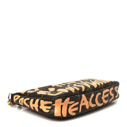 Louis Vuitton Monogram Graffiti Pochette Accessories Peach 4 of 10