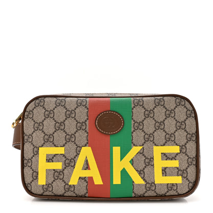 Gucci GG Supreme Monogram Azalea Calfskin Fake/Not Small Retro Interlocking G Belt Bag 80 32 80 32 Beige Ebony Brown Sugar 1 of 11