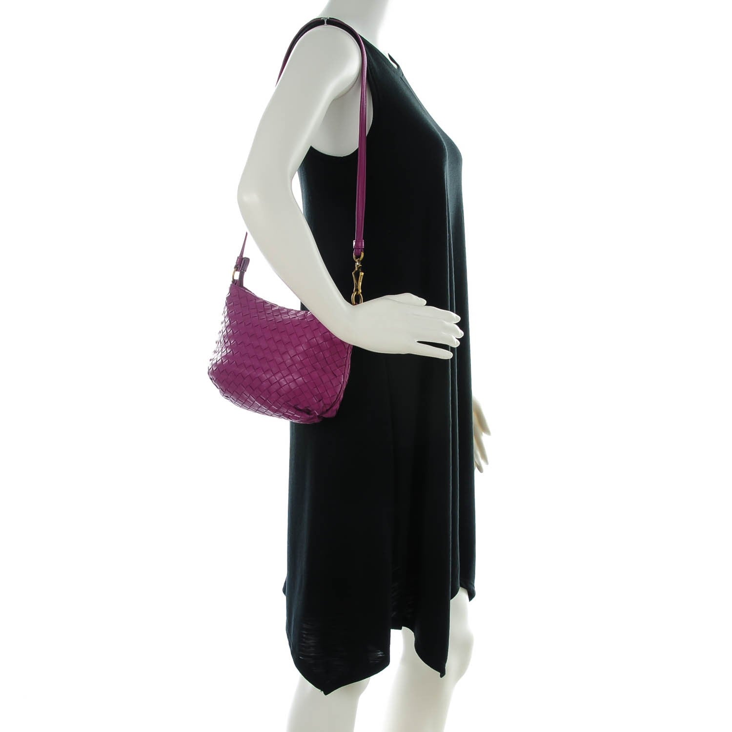 Bottega Veneta Nappa Intrecciato Mini Shoulder Bag Orchid 2 of 8