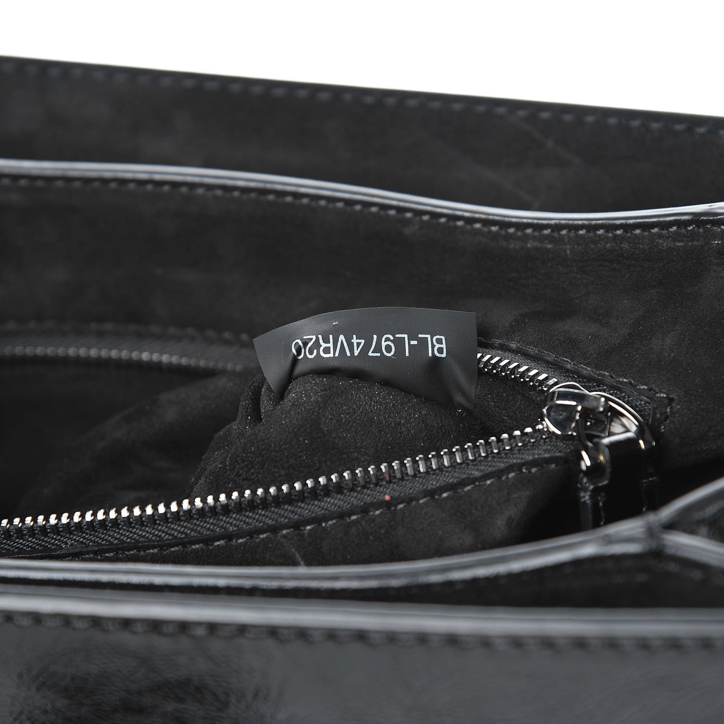 Craquele Calfskin B-Rockstud Flap Black