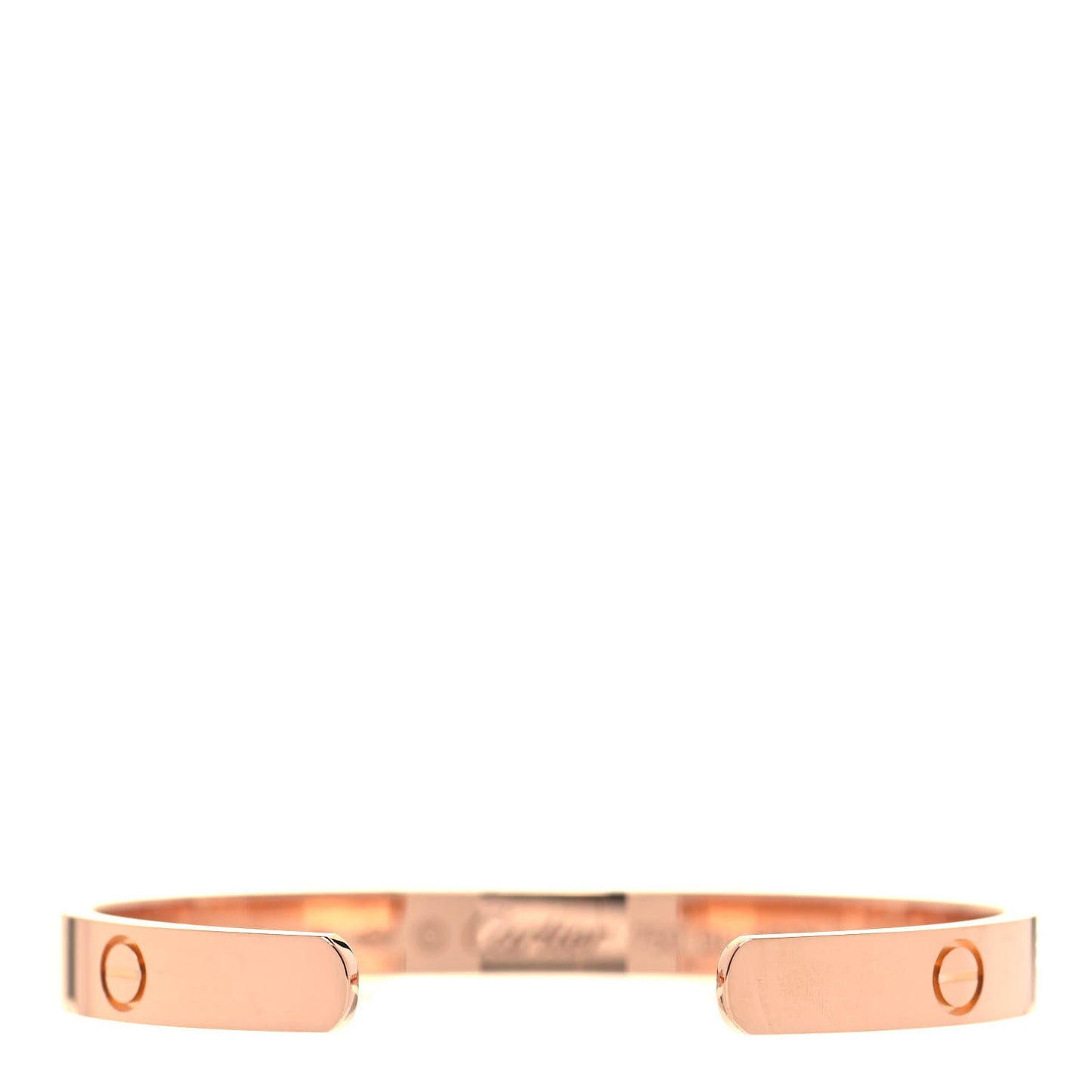 18K Pink Gold LOVE Cuff Bracelet 16