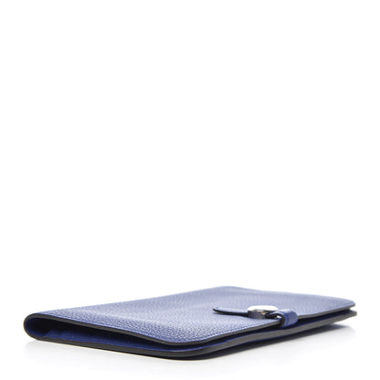 Hermes Togo Dogon Duo Wallet Bleu Electrique 5 of 12