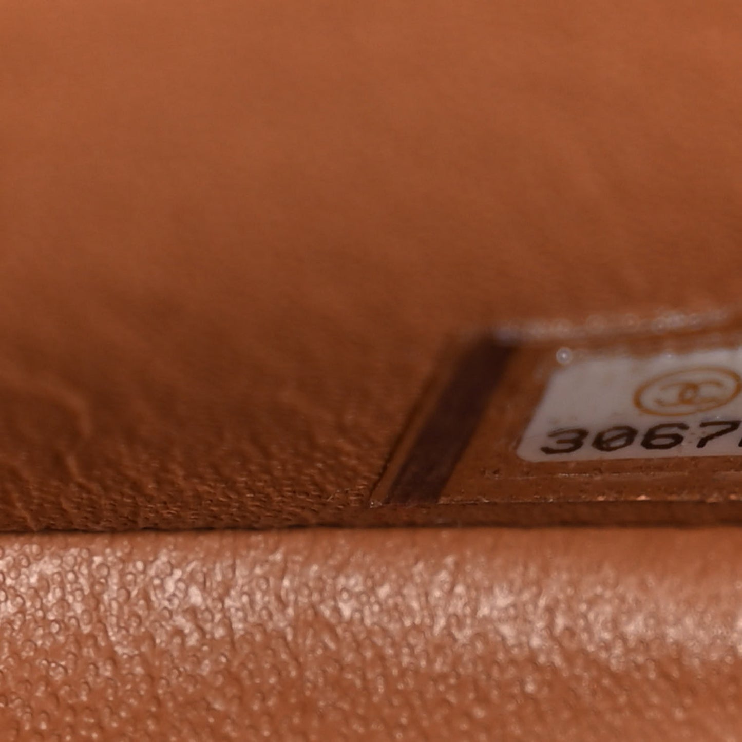 Lambskin Quilted Mini Rectangular Flap Brown