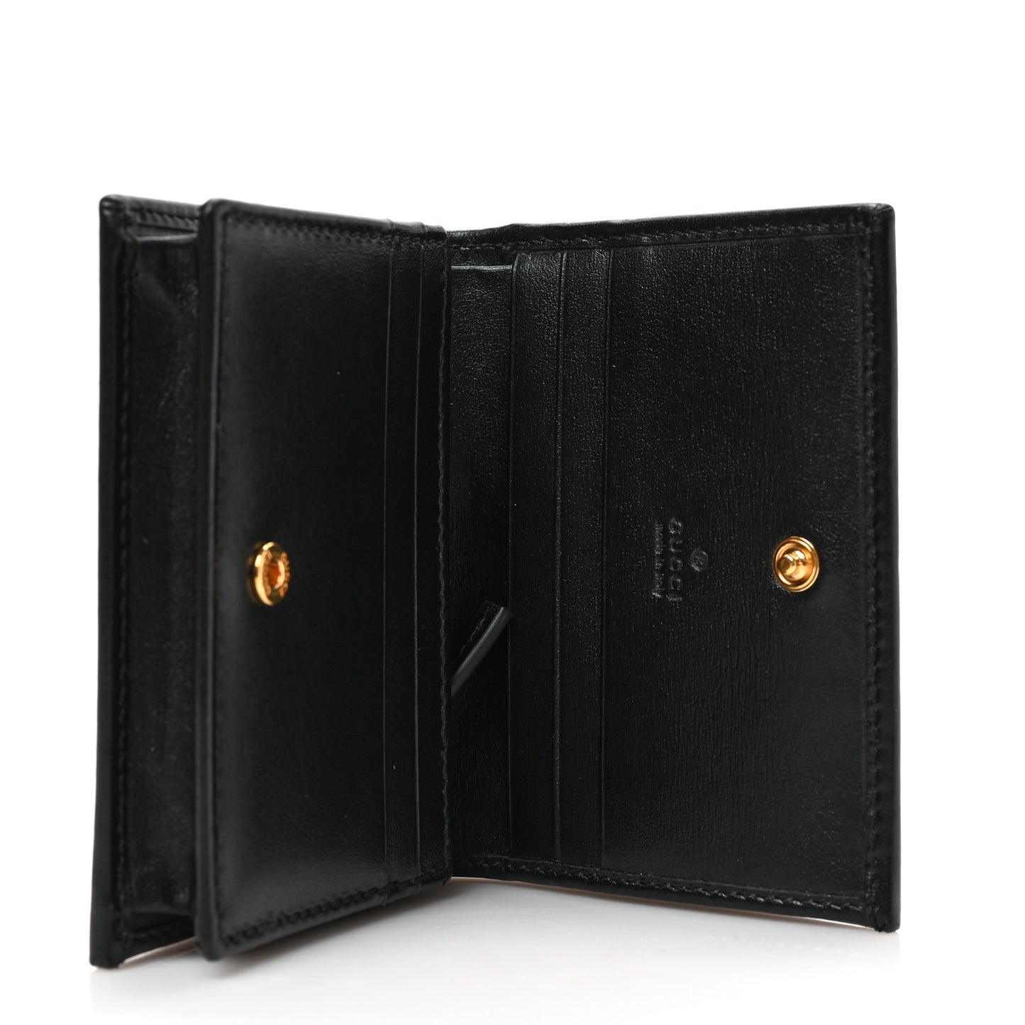 Boarded Plutone Calfskin Horsebit 1955 Card Case Wallet Black