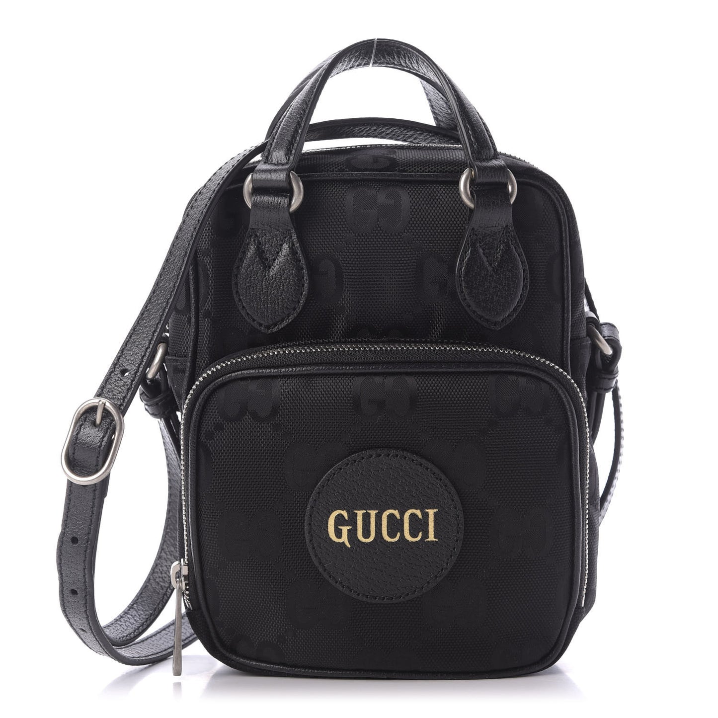 Econyl Nylon Monogram Off The Grid Shoulder Bag Black