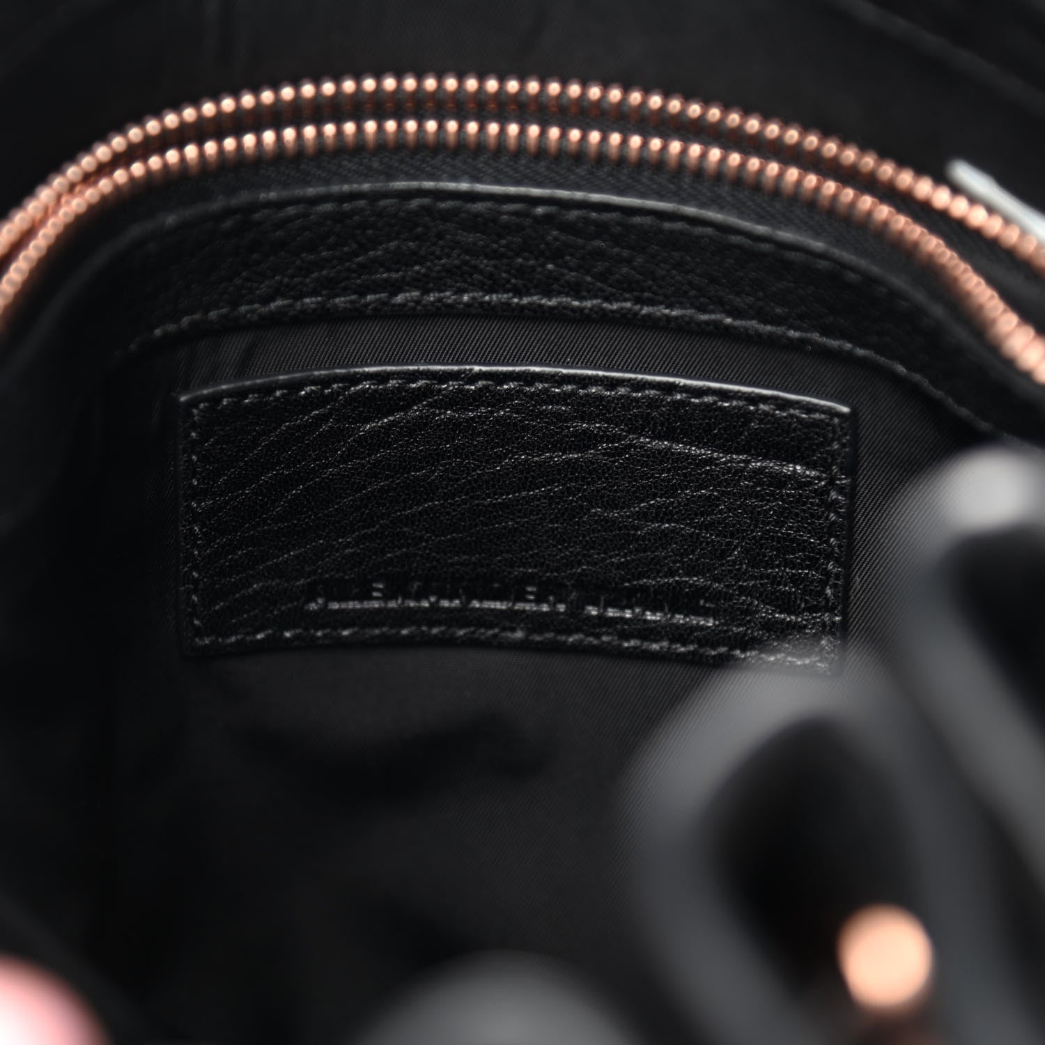 Alexander Wang Pebbled Lambskin Diego Bucket Black Rose Gold Hardware 6 of 11