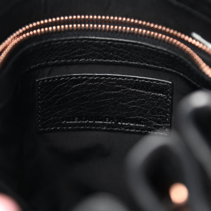 Alexander Wang Pebbled Lambskin Diego Bucket Black Rose Gold Hardware 6 of 11