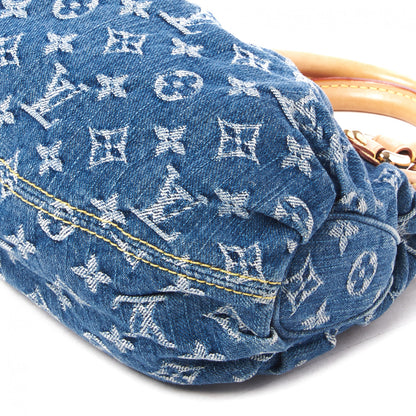 Louis Vuitton Monogram Denim Pleaty Blue 4 of 8