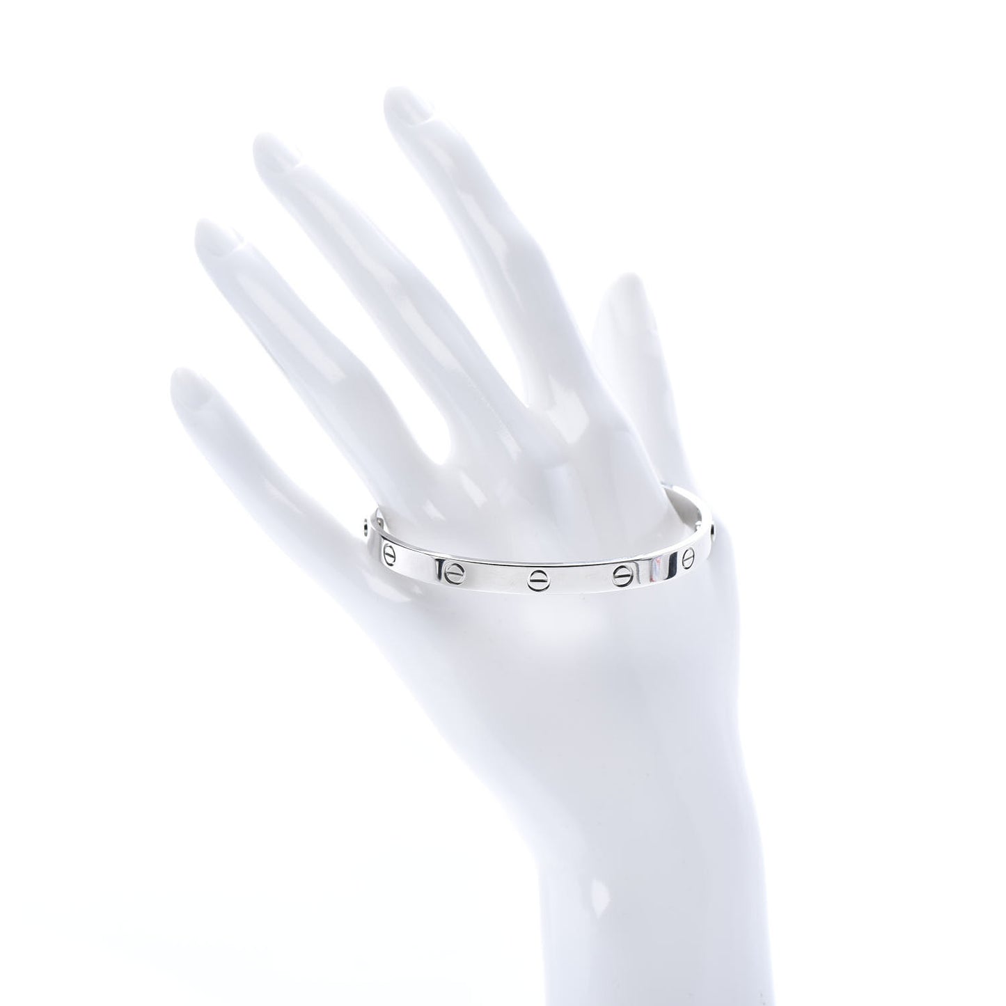 18K White Gold LOVE Bracelet 19