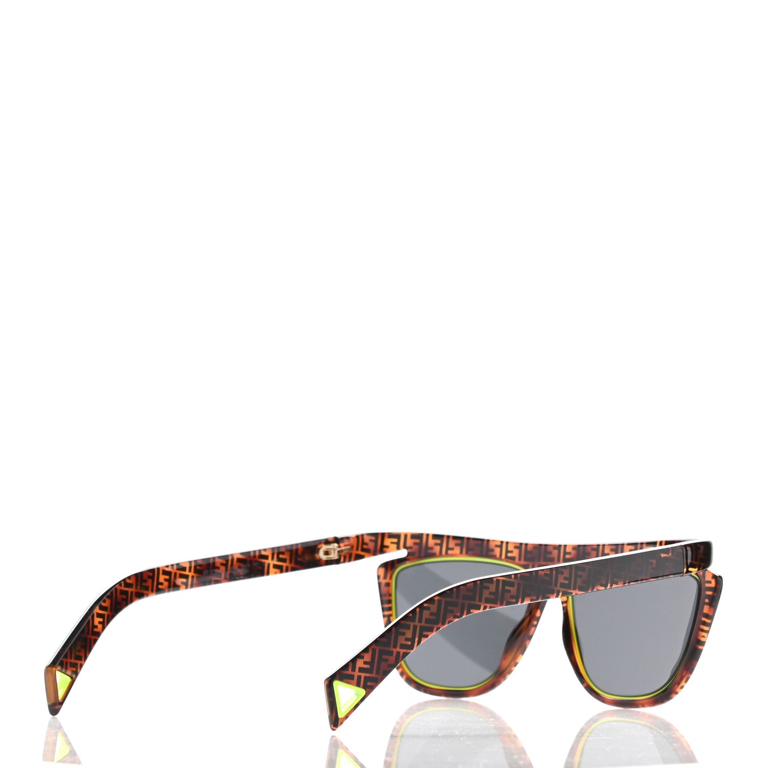 Fendi Acetate FF Sunglasses FF 0384/S Havana Green 4 of 6