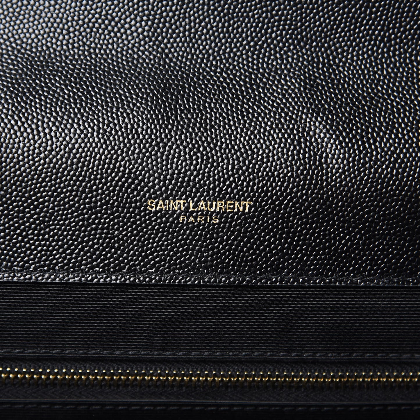 Grain De Poudre Textured Mixed Matelasse Large Triquilt Monogram Satchel Black