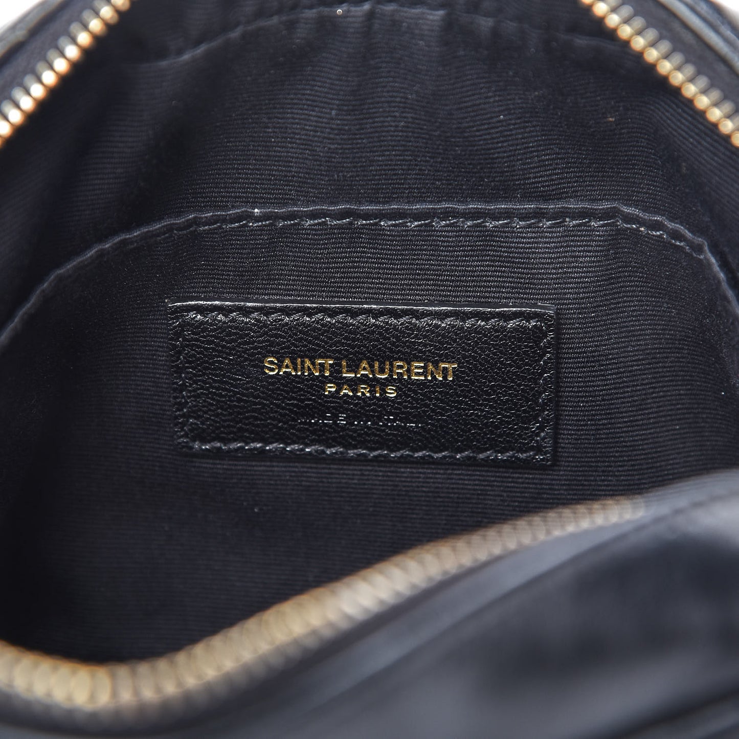 Calfskin Matelasse Monogram Lou Belt Bag Black
