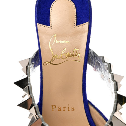 Christian Louboutin Veau Velours Specchio Planet Choc 80 Mule Elixir 36 5 of 7