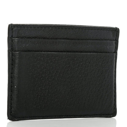 Gucci Pebbled Calfskin Animalier Card Holder Black 2 of 5
