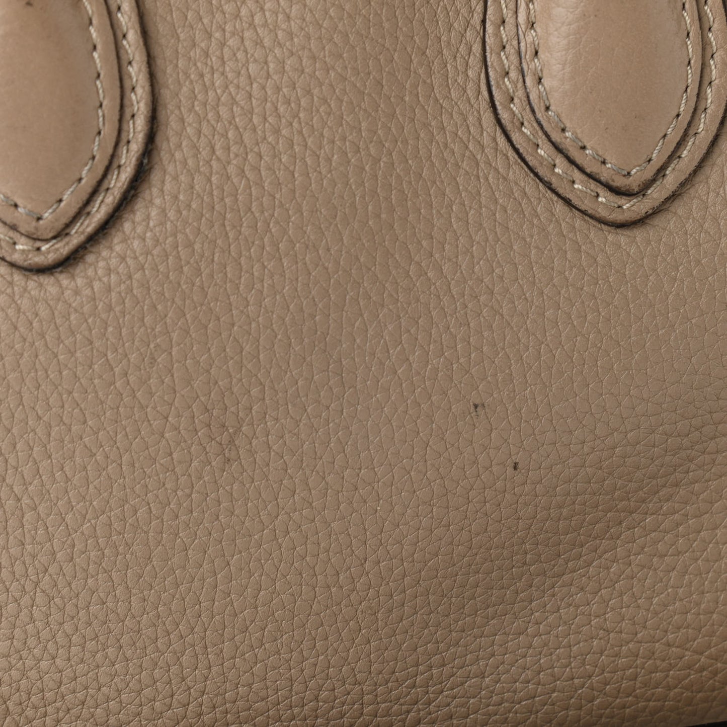 Drummed Calfskin Nano Luggage Dune