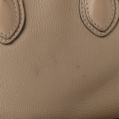 Celine Drummed Calfskin Nano Luggage Dune 12 of 12