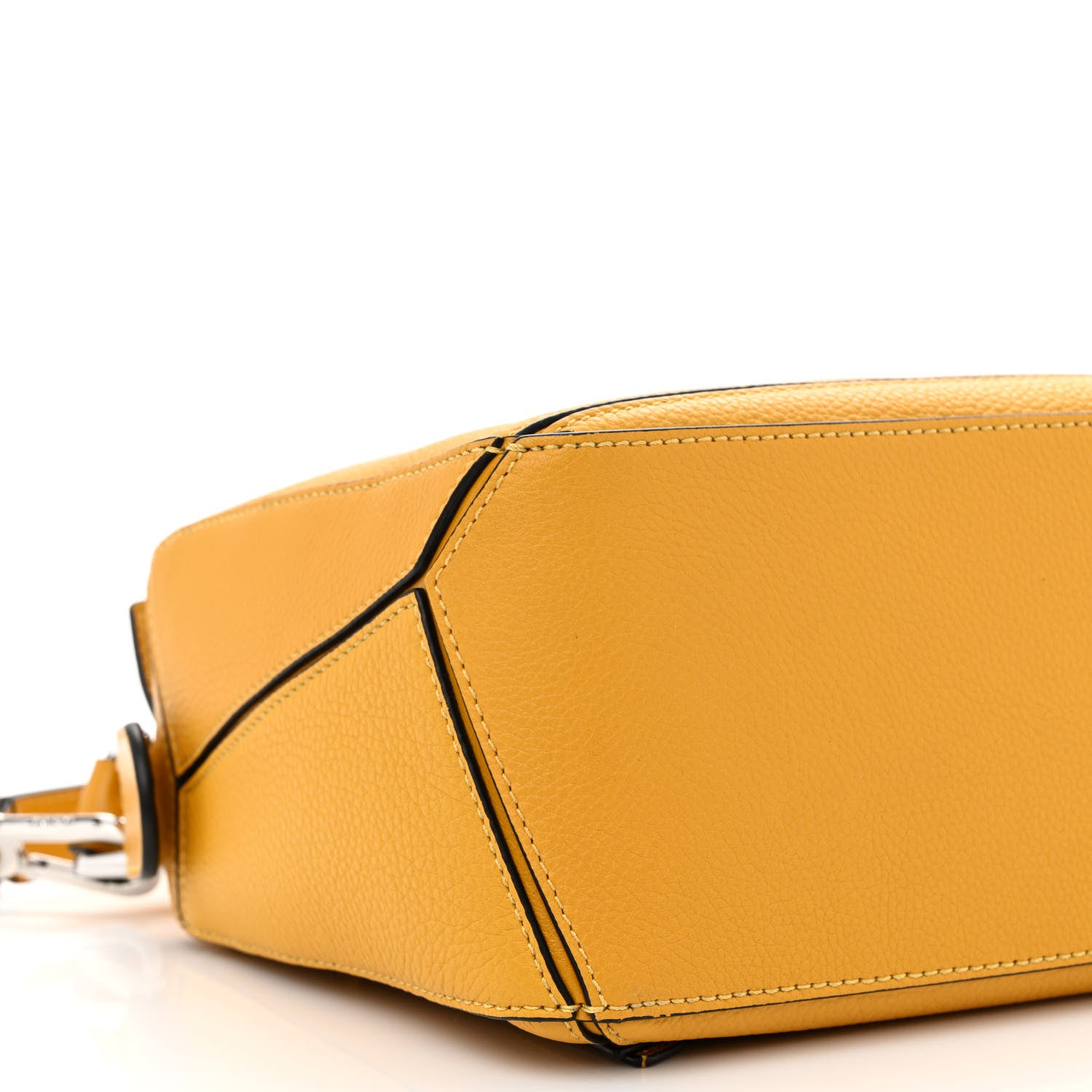 Loewe Grained Calfskin Small Puzzle Bag Narcisus Yellow 8 of 9