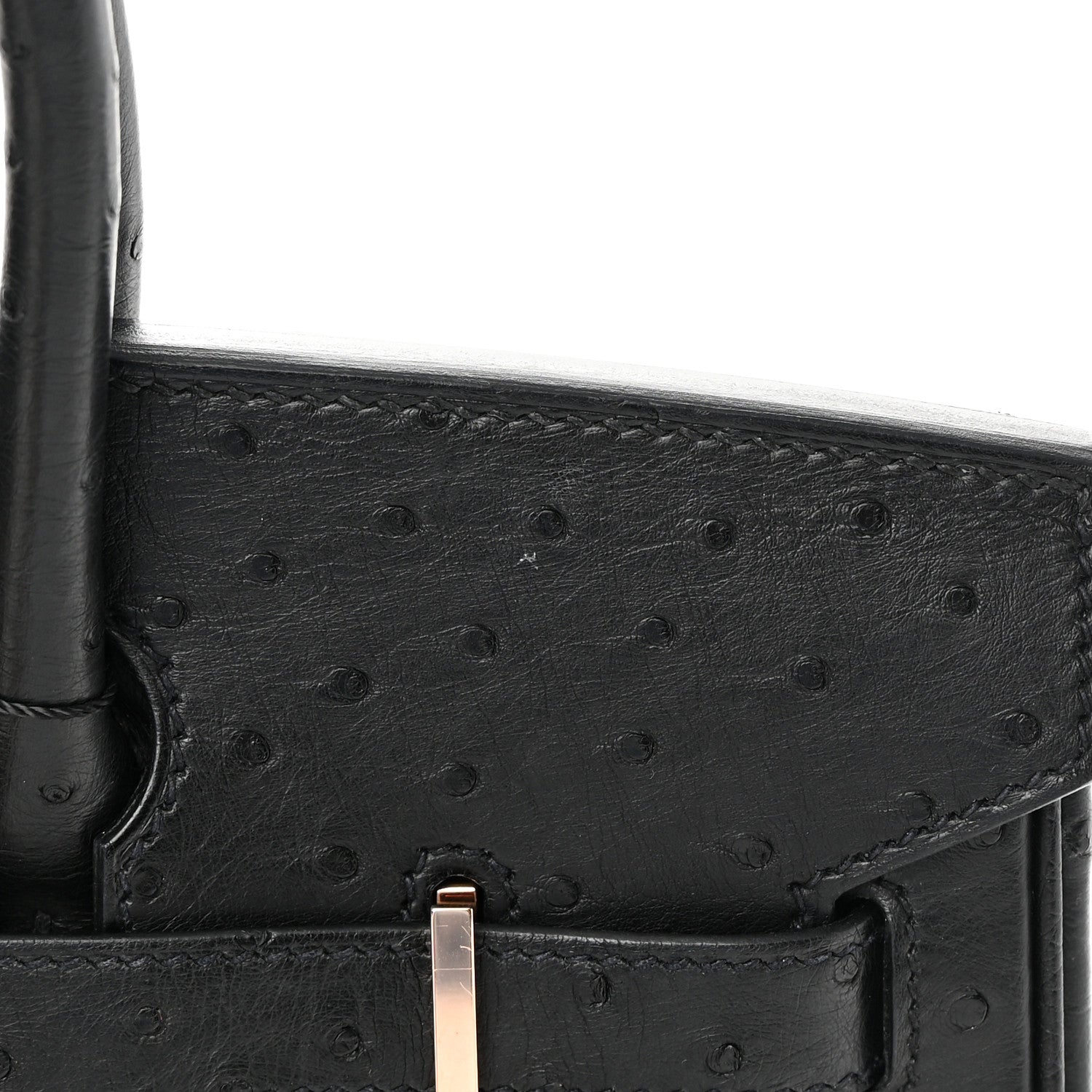 Hermes Ostrich Birkin 30 Black 11 of 16