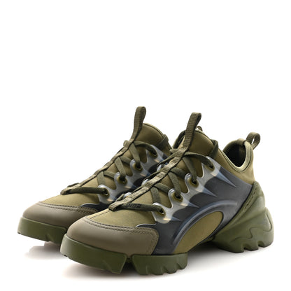 Christian Dior Neoprene Rubber Womens D-Connect Sneakers 35 Kaki 4 of 9