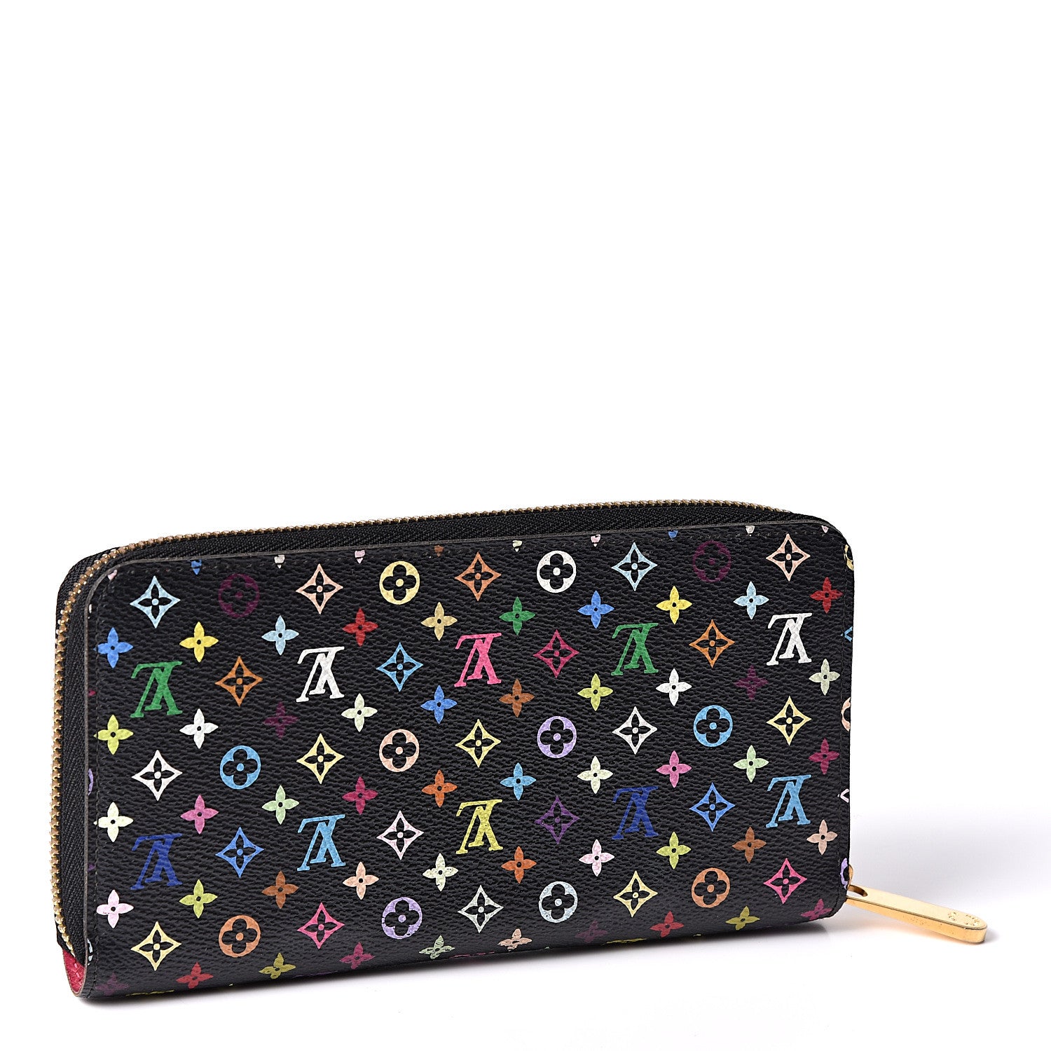 Louis Vuitton Monogram Multicolor Zippy Wallet Black Grenade 2 of 9