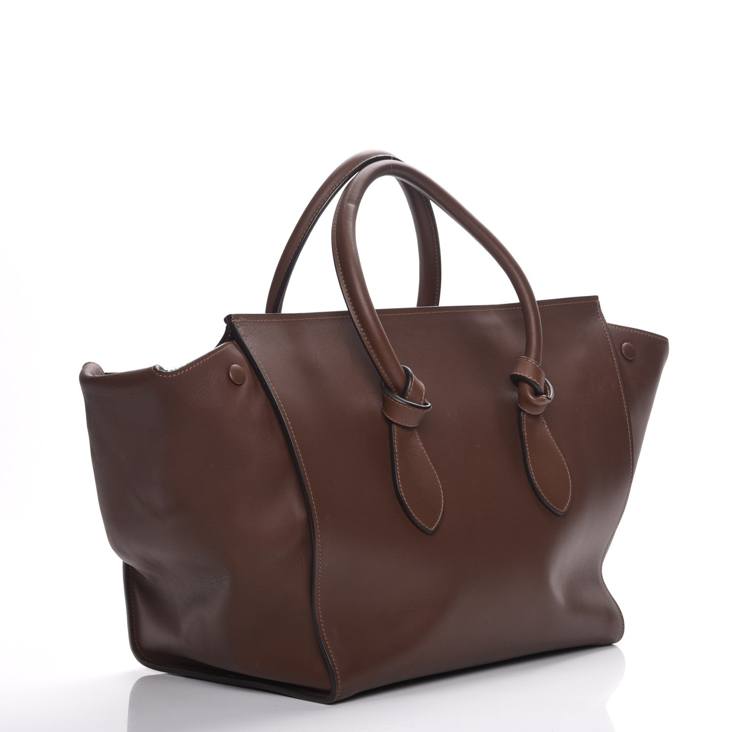 Celine Natural Calfskin Medium Tie Knot Tote Acajou 3 of 13