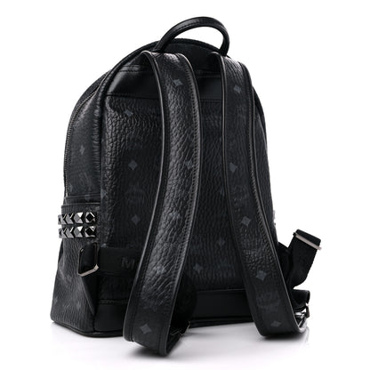 MCM Visetos Small Side Stud Stark Backpack Black 2 of 7