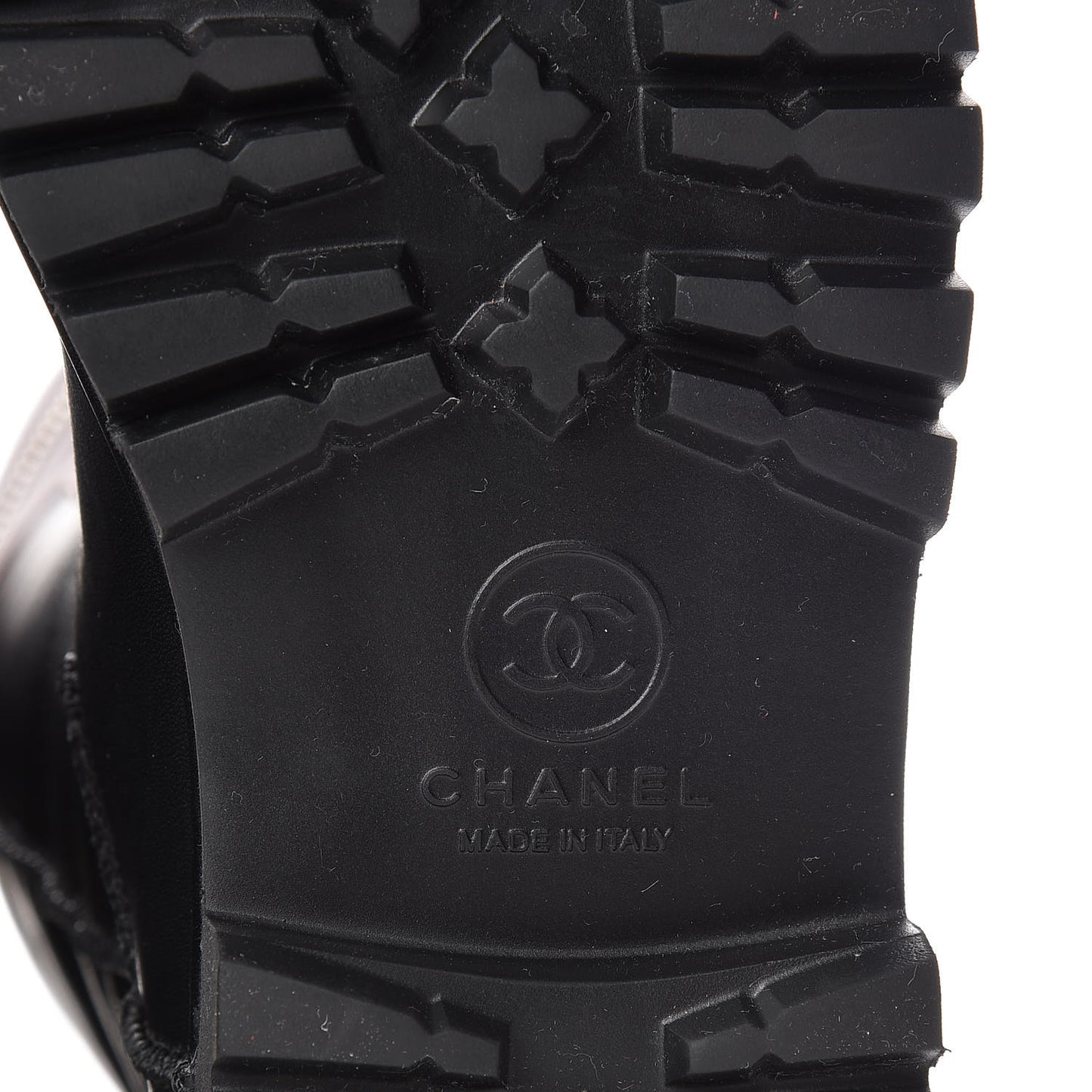 Calfskin Motorcycle Zipper Boots 38 Black Burgundy