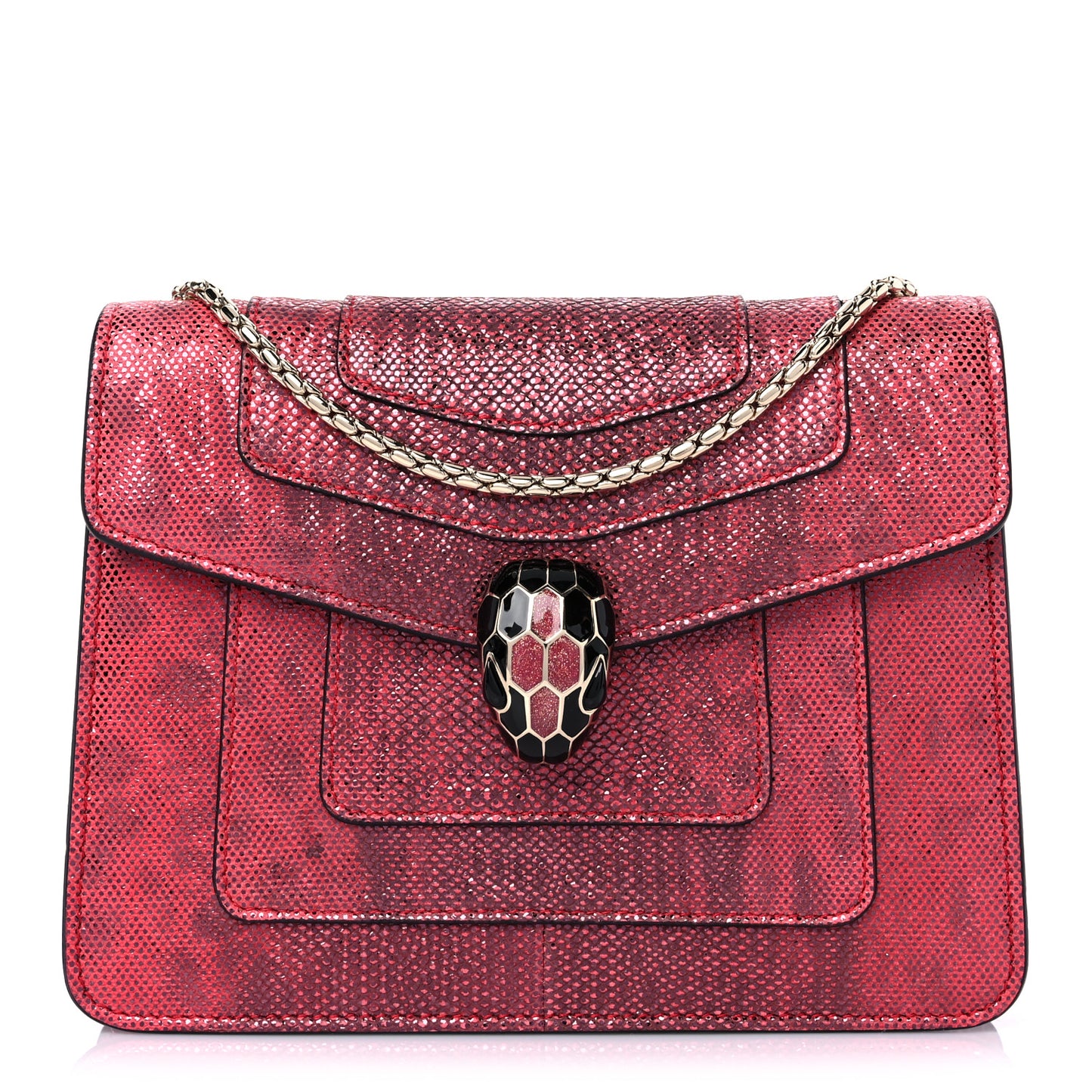 Karung Serpenti Forever Crossbody Red