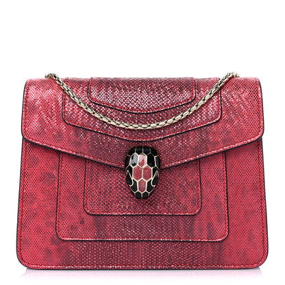 Bulgari Karung Serpenti Forever Crossbody Red 3 of 11