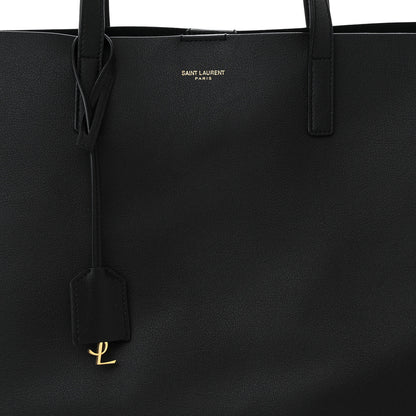 Saint Laurent Calfskin Large Shopping Tote Black 9 of 13