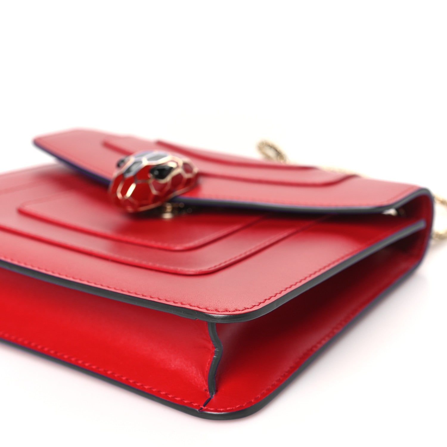 Bulgari Calfskin Serpenti In Love Forever Crossbody Bag Red 9 of 9