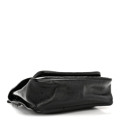 Saint Laurent Crinkled Calfskin Matelasse Monogram Medium Niki Chain Satchel Black 4 of 14