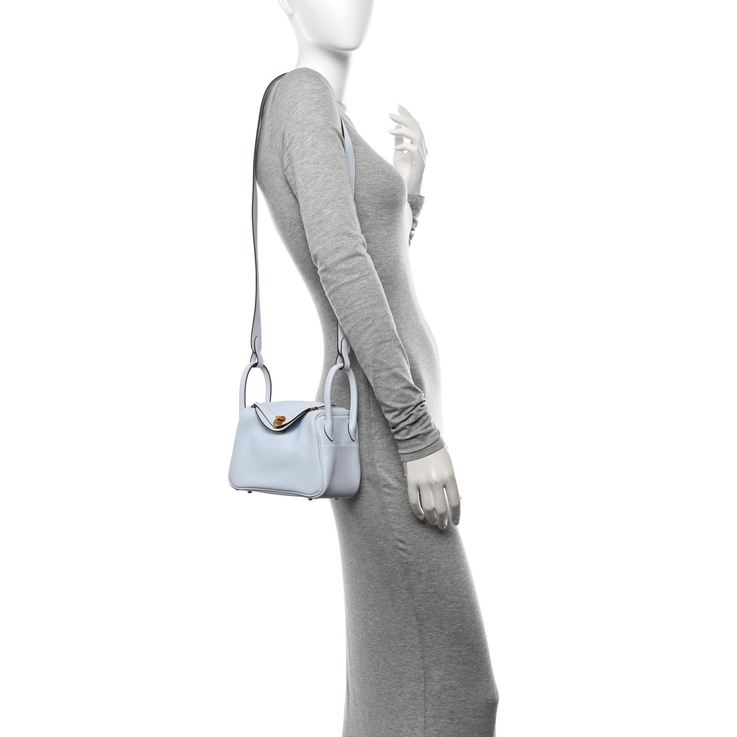 Hermes Swift Mini Lindy 20 Bleu Brume 2 of 12