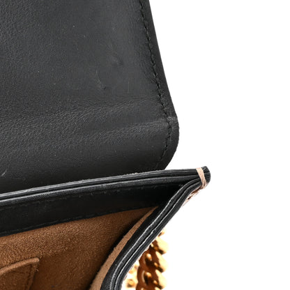 Gucci GG Supreme Monogram Calfskin Small Padlock Shoulder Bag Beige Black Cuir 15 of 18
