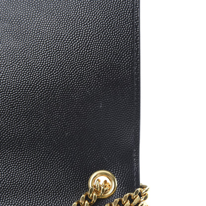 Saint Laurent Grain De Poudre Medium Classic Monogram Kate Satchel Black 12 of 12