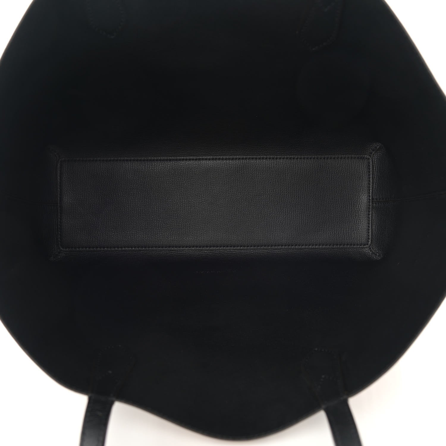 Burberry Grainy Calfskin Haymarket Check Medium Reversible Tote Black 8 of 17