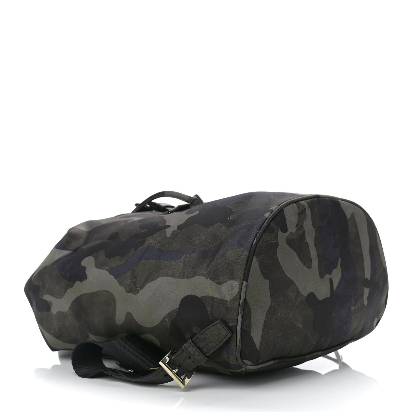 Tessuto Nylon Camouflage Print Backpack Fumo