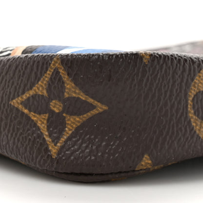 Louis Vuitton Monogram 2019 Christmas Animation Mini Venice Pochette Accessories Blue 10 of 10